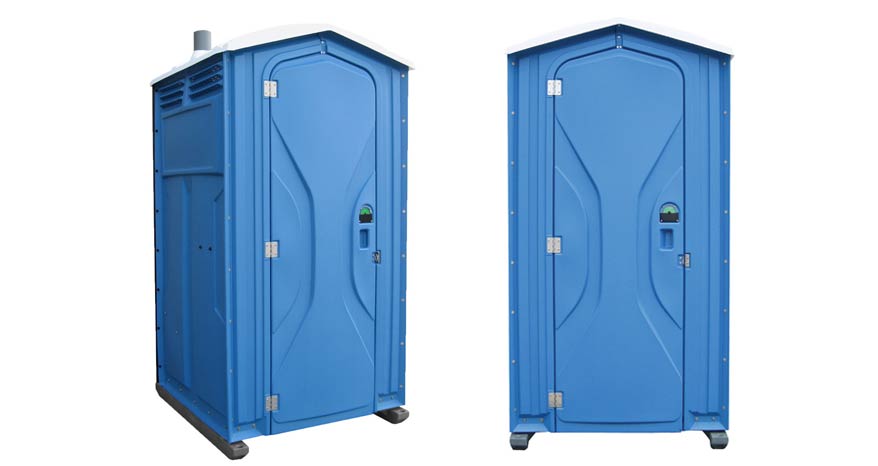 Long-term porta potty units on site in Eastvale, California